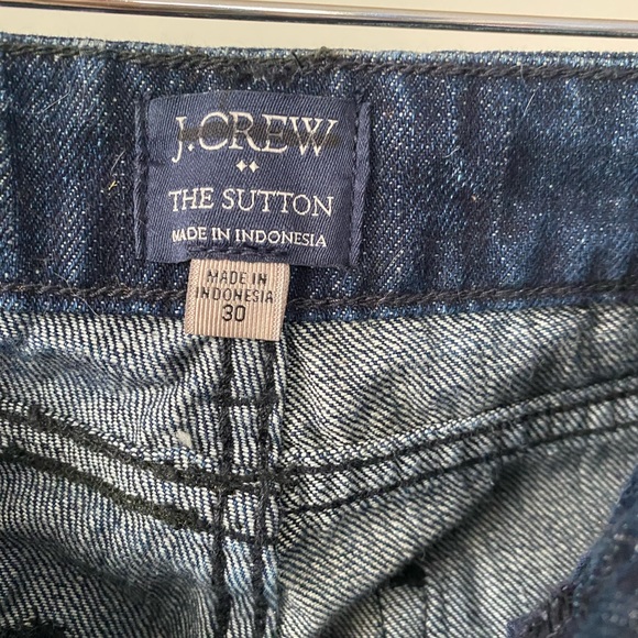 J. Crew men’s The Sutton jeans, size 30 dark wash, straight fit - Picture 5 of 13